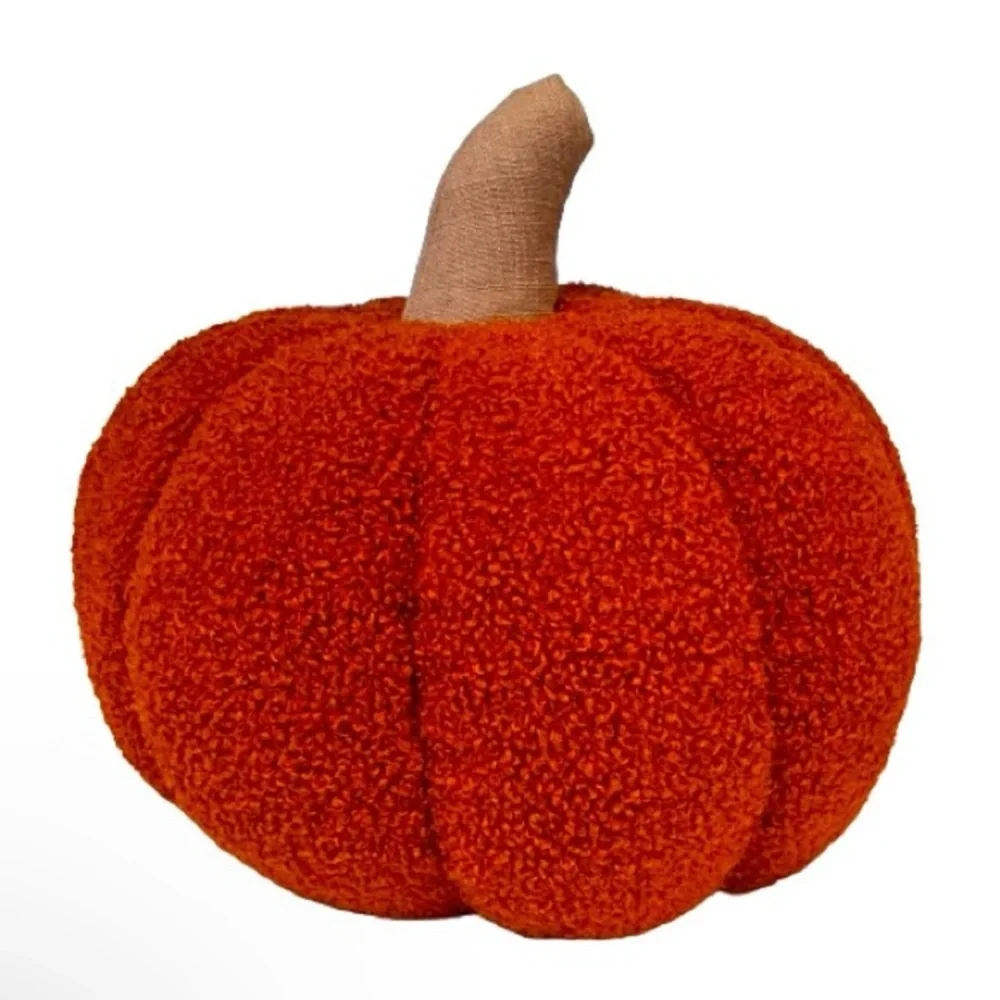 NWT- Plush Fleece Fabric Pumpkin Pillow Size: 41.5